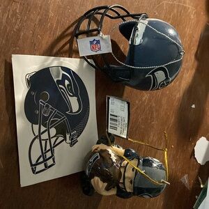 NWT Seattle Seahawks Ornament Bundle